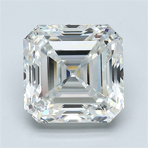 Picture of Natural Diamond 3.60 Carats, Asscher with  Cut, H Color, VS2 Clarity and Certified by GIA