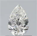 Natural Diamond 0.50 Carats, Pear with  Cut, G Color, VVS1 Clarity and Certified by GIA