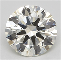 Natural Diamond 0.70 Carats, Round with Excellent Cut, L Color, VVS1 Clarity and Certified by GIA