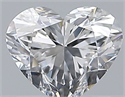 Diamante Natural 0.75 quilates, Corazón , Color D, claridad VVS2 y certificado GIA