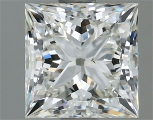 Picture of Natural Diamond 1.00 Carats, Princess with  Cut, H Color, IF Clarity and Certified by IGI