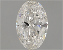 Natural Diamond 0.81 Carats, Oval with  Cut, H Color, I1 Clarity and Certified by GIA