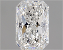 Natural Diamond 0.75 Carats, Radiant with  Cut, F Color, SI2 Clarity and Certified by GIA