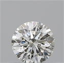 Natural Diamond 0.40 Carats, Round with Excellent Cut, J Color, VS2 Clarity and Certified by GIA