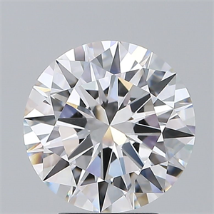 Picture of Lab Grown Diamond 3.04 Carats, Round with Excellent Cut, D Color, VS1 Clarity and Certified by IGI