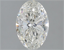 Natural Diamond 1.50 Carats, Oval with  Cut, I Color, SI1 Clarity and Certified by GIA