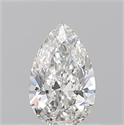 Natural Diamond 0.50 Carats, Pear with  Cut, G Color, IF Clarity and Certified by GIA