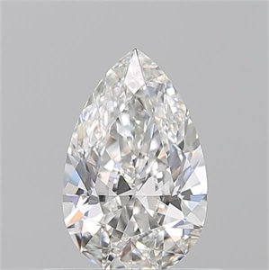 Picture of Natural Diamond 0.50 Carats, Pear with  Cut, G Color, IF Clarity and Certified by GIA