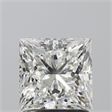 Natural Diamond 1.50 Carats, Princess with  Cut, I Color, SI2 Clarity and Certified by GIA