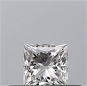 Natural Diamond 0.24 Carats, Princess with  Cut, F Color, VVS2 Clarity and Certified by GIA