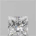 Natural Diamond 0.80 Carats, Princess with  Cut, E Color, VS2 Clarity and Certified by GIA
