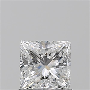 Picture of Natural Diamond 0.80 Carats, Princess with  Cut, E Color, VS2 Clarity and Certified by GIA