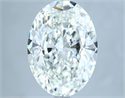 Natural Diamond 4.02 Carats, Oval with  Cut, H Color, VS1 Clarity and Certified by GIA