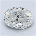 Diamante Natural 4.02 quilates, Ovalado , Color H, claridad SI2 y certificado GIA