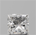 Natural Diamond 0.90 Carats, Princess with  Cut, I Color, VVS1 Clarity and Certified by GIA
