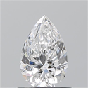 Diamante Natural 0.70 quilates, De pera , Color E, claridad SI1 y certificado GIA