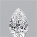 Natural Diamond 0.50 Carats, Pear with  Cut, D Color, SI1 Clarity and Certified by GIA
