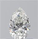 Natural Diamond 0.51 Carats, Pear with  Cut, H Color, VVS2 Clarity and Certified by GIA