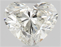 Natural Diamond 0.52 Carats, Heart with  Cut, J Color, VS1 Clarity and Certified by GIA