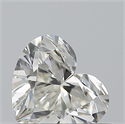 Natural Diamond 0.45 Carats, Heart with  Cut, I Color, VVS1 Clarity and Certified by GIA