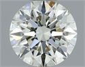 Natural Diamond 0.61 Carats, Round with Excellent Cut, L Color, VVS1 Clarity and Certified by IGI