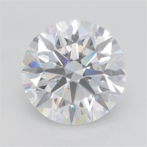 Picture of Lab Grown Diamond 4.50 Carats, Round with Excellent Cut, E Color, VVS2 Clarity and Certified by GIA
