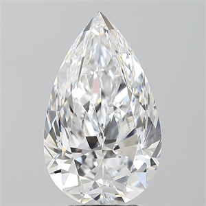 Picture of Natural Diamond 5.01 Carats, Pear with  Cut, D Color, VS2 Clarity and Certified by GIA