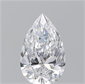 Natural Diamond 0.70 Carats, Pear with  Cut, D Color, VS2 Clarity and Certified by GIA