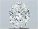 Natural Diamond 1.00 Carats, Oval with  Cut, G Color, SI2 Clarity and Certified by GIA