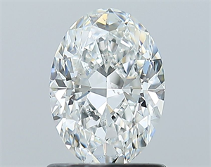 Foto Diamante Natural 1.00 quilates, Ovalado , Color G, claridad SI2 y certificado GIA de