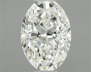 Picture of Natural Diamond 0.40 Carats, Oval with  Cut, J Color, IF Clarity and Certified by GIA