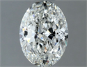 Natural Diamond 1.00 Carats, Oval with  Cut, G Color, SI2 Clarity and Certified by IGI
