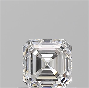 Picture of Natural Diamond 0.64 Carats, Asscher with  Cut, E Color, VS1 Clarity and Certified by GIA