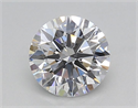 Lab Grown Diamond 1.04 Carats, Round with Ideal Cut, D Color, VVS2 Clarity and Certified by IGI