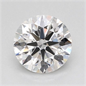 Lab Grown Diamond 1.03 Carats, Round with Ideal Cut, D Color, VVS2 Clarity and Certified by IGI