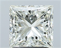 Natural Diamond 1.50 Carats, Princess with  Cut, I Color, VVS1 Clarity and Certified by IGI