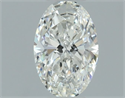 Natural Diamond 0.50 Carats, Oval with  Cut, I Color, VS2 Clarity and Certified by GIA