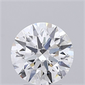 Lab Grown Diamond 2.09 Carats, Round with Ideal Cut, D Color, VVS1 Clarity and Certified by IGI