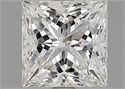 Natural Diamond 1.76 Carats, Princess with  Cut, H Color, SI1 Clarity and Certified by GIA