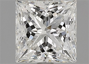 Picture of Natural Diamond 1.76 Carats, Princess with  Cut, H Color, SI1 Clarity and Certified by GIA