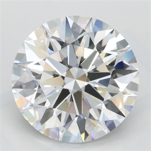 Picture of Lab Grown Diamond 3.38 Carats, Round with Excellent Cut, D Color, VVS1 Clarity and Certified by GIA