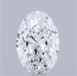 Foto Diamante Natural 3.02 quilates, Ovalado , Color E, claridad SI2 y certificado GIA de