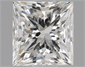 Natural Diamond 0.70 Carats, Princess with  Cut, J Color, VS1 Clarity and Certified by GIA