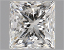 Natural Diamond 0.70 Carats, Princess with  Cut, J Color, VS1 Clarity and Certified by GIA