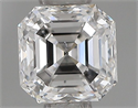 Natural Diamond 0.50 Carats, Asscher with  Cut, E Color, SI1 Clarity and Certified by IGI
