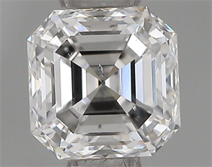 Picture of Natural Diamond 0.50 Carats, Asscher with  Cut, E Color, SI1 Clarity and Certified by IGI