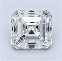 Natural Diamond 2.02 Carats, Asscher with  Cut, E Color, VS1 Clarity and Certified by GIA