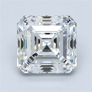 Picture of Natural Diamond 2.02 Carats, Asscher with  Cut, E Color, VS1 Clarity and Certified by GIA