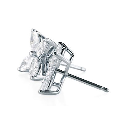 Marquise butterfly earrings 1.50 carats