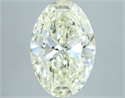 Natural Diamond 5.05 Carats, Oval with  Cut, L Color, SI2 Clarity and Certified by IGI